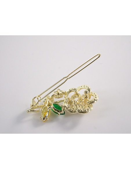 SPINKA  do włosów RÓŻA KWIAT Z KRYSZTAŁKAMI  Lolita Akcesoria KOLORY