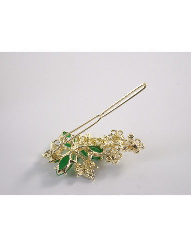 SPINKA  do włosów KWIATEK KWIAT Z KRYSZTAŁKAMI...