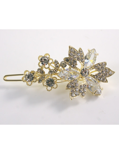 SPINKA  do włosów KWIATEK KWIAT Z KRYSZTAŁKAMI  Lolita Akcesoria CRYSTAL