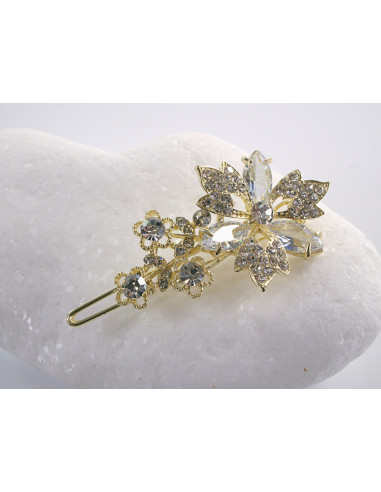 SPINKA  do włosów KWIATEK KWIAT Z KRYSZTAŁKAMI...