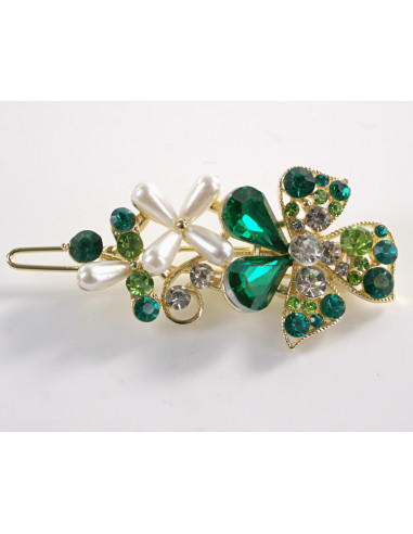 SPINKA  do włosów KWIATEK KWIAT Z KRYSZTAŁKAMI...