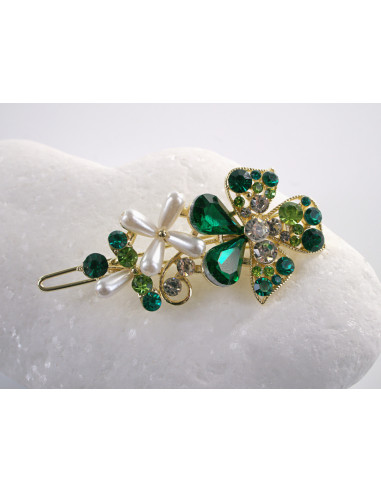 SPINKA  do włosów KWIATEK KWIAT Z KRYSZTAŁKAMI...