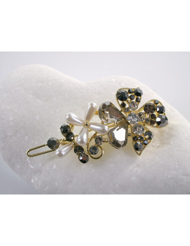 SPINKA  do włosów KWIATEK KWIAT Z KRYSZTAŁKAMI...