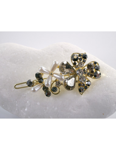 SPINKA  do włosów KWIATEK KWIAT Z KRYSZTAŁKAMI...