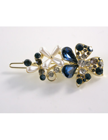 SPINKA  do włosów KWIATEK KWIAT Z KRYSZTAŁKAMI...