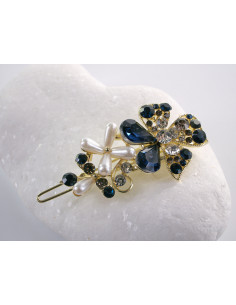 SPINKA  do włosów KWIATEK KWIAT Z KRYSZTAŁKAMI  Lolita... 2