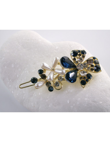 SPINKA  do włosów KWIATEK KWIAT Z KRYSZTAŁKAMI...