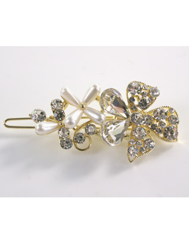 SPINKA  do włosów KWIATEK KWIAT Z KRYSZTAŁKAMI...