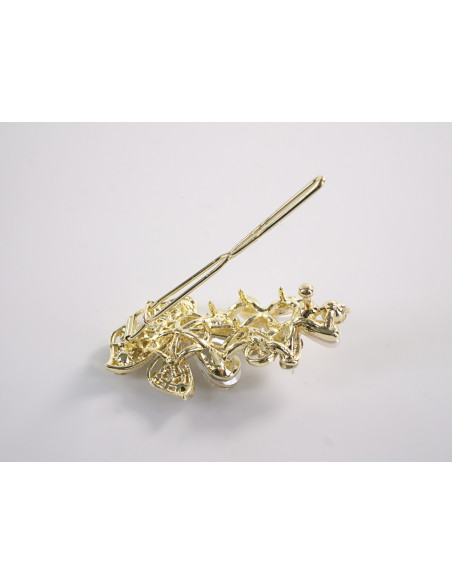 SPINKA  do włosów KWIATEK KWIAT Z KRYSZTAŁKAMI  Lolita Akcesoria CRYSTAL