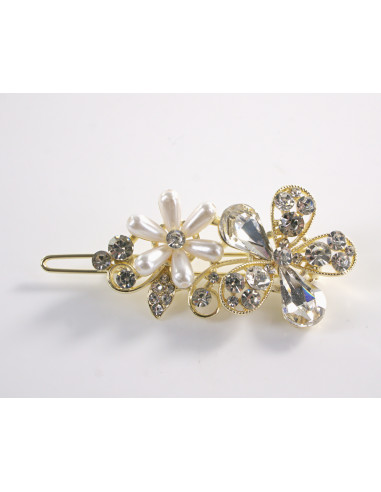 SPINKA  do włosów KWIATEK KWIAT Z KRYSZTAŁKAMI...
