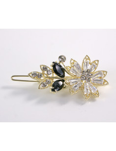 SPINKA  do włosów KWIATEK KWIAT Z KRYSZTAŁKAMI  Lolita...