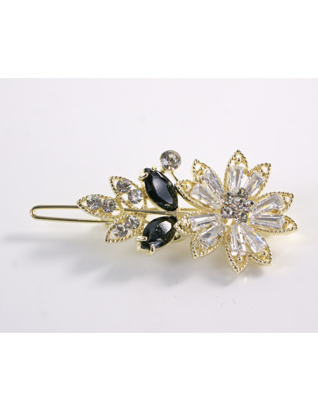 SPINKA  do włosów KWIATEK KWIAT Z KRYSZTAŁKAMI  Lolita Akcesoria