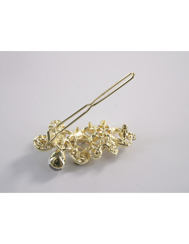 SPINKA  do włosów KWIATEK KWIAT Z KRYSZTAŁKAMI...