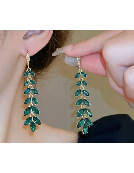 Kolczyki Emerald nie uczulające Lolita Accessories srebrny sztyft 925