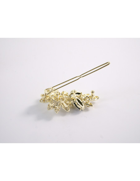 SPINKA  do włosów KWIATEK KWIAT Z KRYSZTAŁKAMI  Lolita Akcesoria