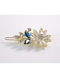 SPINKA  do włosów KWIATEK KWIAT Z KRYSZTAŁKAMI  Lolita...