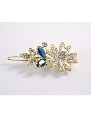 SPINKA  do włosów KWIATEK KWIAT Z KRYSZTAŁKAMI...