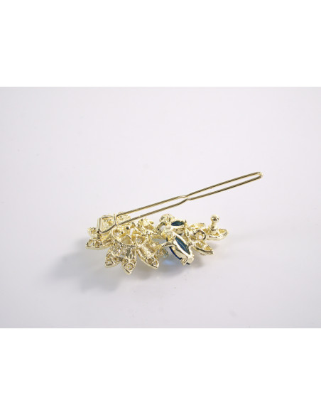 SPINKA  do włosów KWIATEK KWIAT Z KRYSZTAŁKAMI  Lolita Akcesoria