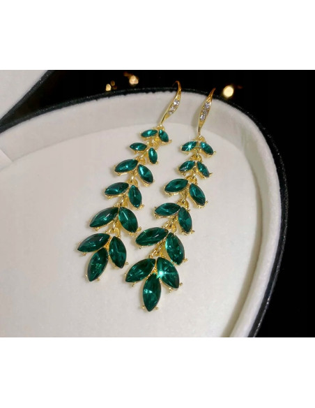 Kolczyki Emerald nie uczulające Lolita Accessories srebrny sztyft 925