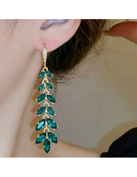 Kolczyki Emerald nie uczulające Lolita Accessories srebrny sztyft 925