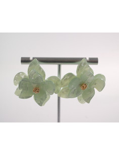 Kolczyki MAXI DUŻE AKRYLOWE KWIATY TURKSOWE  LOLITA... 2