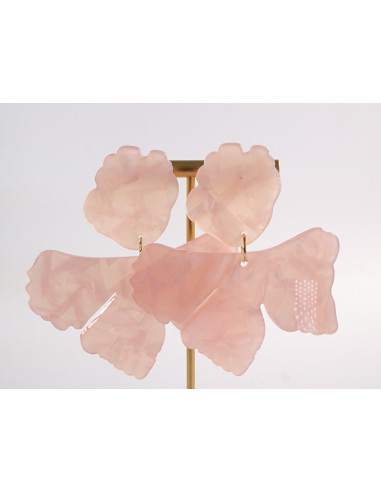 Kolczyki DUŻE AKRYLOWE KWIATY KWIATKI XXL...