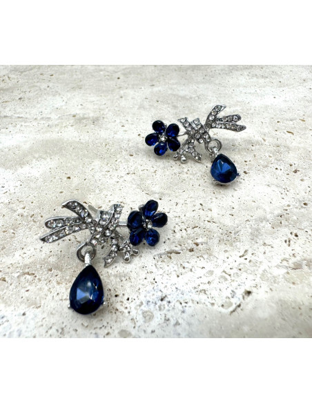 Kolczyki KWIAT KWIATY nie uczulające Lolita Accessories srebrny sztyft 925