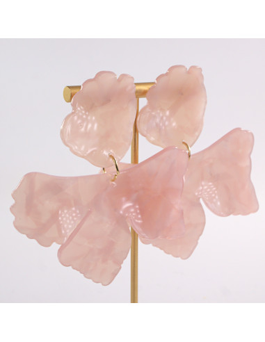 Kolczyki DUŻE AKRYLOWE KWIATY KWIATKI XXL...