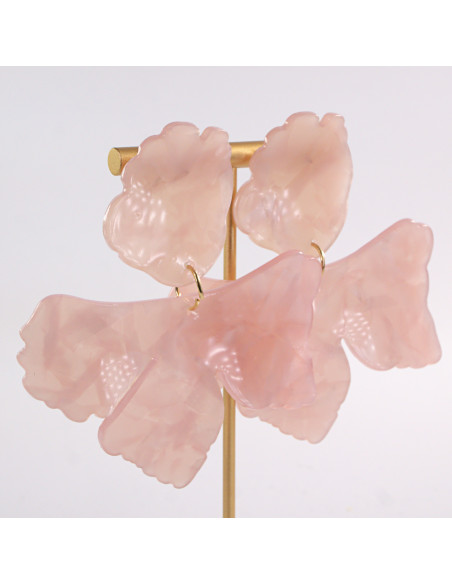 Kolczyki DUŻE AKRYLOWE KWIATY KWIATKI XXL LOLITA AKCESORIA