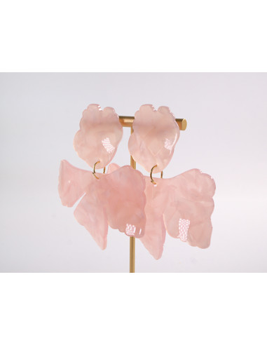 Kolczyki DUŻE AKRYLOWE KWIATY KWIATKI XXL...