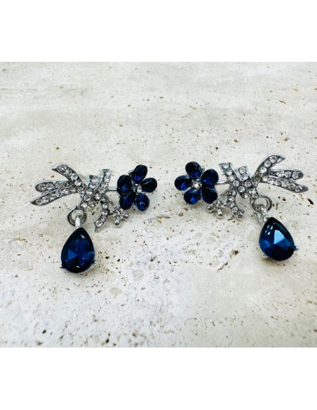 Kolczyki KWIAT KWIATY nie uczulające Lolita Accessories srebrny sztyft 925