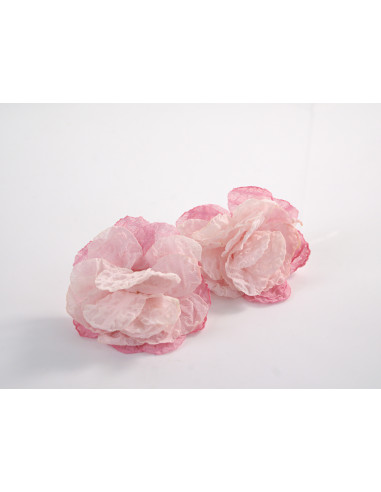 Kolczyki ZWIEWNE MATERIAŁOWE KWIATUSZKI LOLITA...