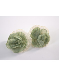 Kolczyki ZWIEWNE MATERIAŁOWE KWIATUSZKI LOLITA AKCESORIA...