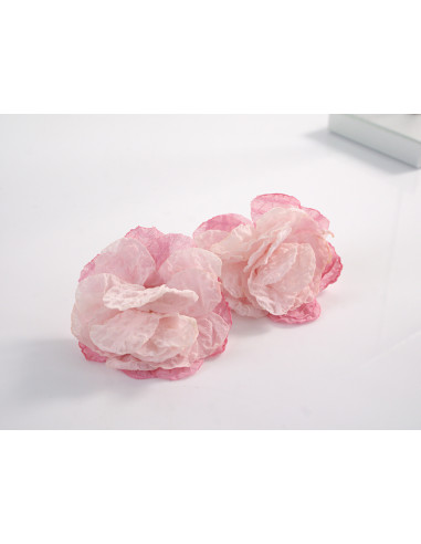 Kolczyki ZWIEWNE MATERIAŁOWE KWIATUSZKI LOLITA...