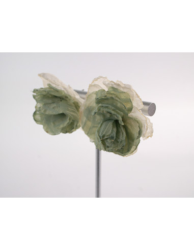 Kolczyki ZWIEWNE MATERIAŁOWE KWIATUSZKI LOLITA...