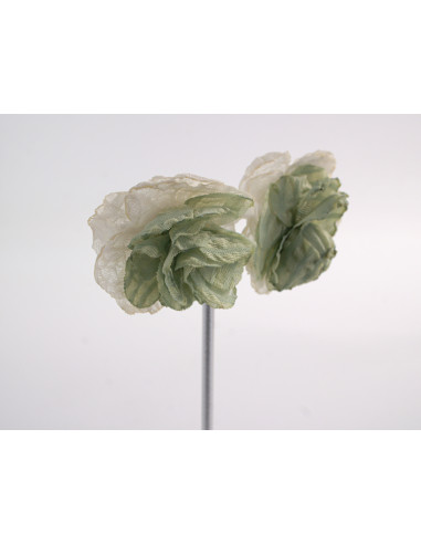 Kolczyki ZWIEWNE MATERIAŁOWE KWIATUSZKI LOLITA...