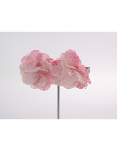 Kolczyki ZWIEWNE MATERIAŁOWE KWIATUSZKI LOLITA...