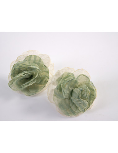 Kolczyki ZWIEWNE MATERIAŁOWE KWIATUSZKI LOLITA...