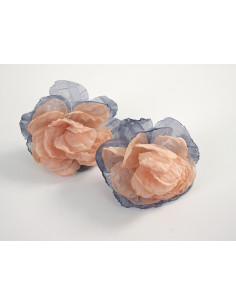 Kolczyki ZWIEWNE MATERIAŁOWE KWIATUSZKI LOLITA AKCESORIA...