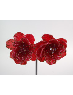 Kolczyki MALINOWE KWIATY  KWIATUSZKI LOLITA AKCESORIA... 2