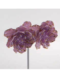 Kolczyki FIOLETOWE KWIATY  KWIATUSZKI LOLITA AKCESORIA... 2