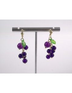 Kolczyki DŁUGIE FIOLETOWE  WINOGRONA   LOLITA AKCESORIA... 2