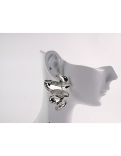 Kolczyki ASYMETRYCZNE ŁEZKI  LOLITA AKCESORIA srebrny...