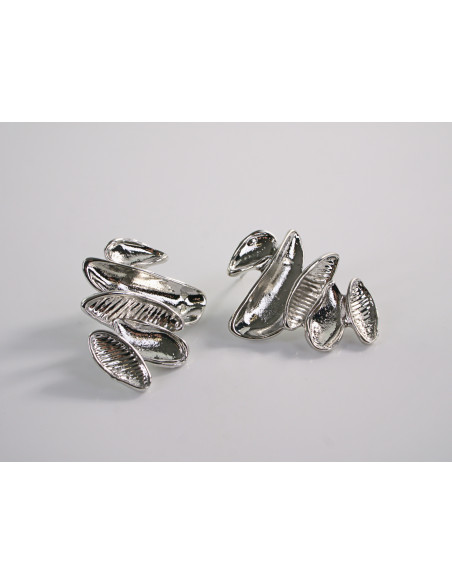 Kolczyki ASYMETRYCZNE ŁEZKI  LOLITA AKCESORIA srebrny sztyft 925