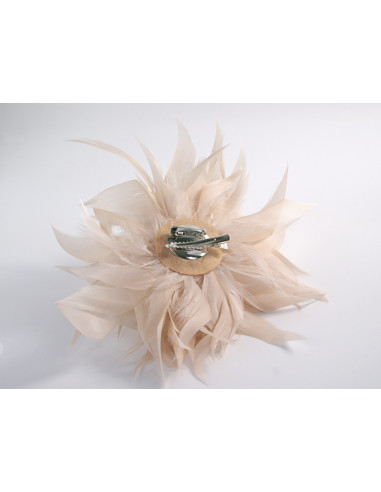 KWIAT Z PIÓR BROSZKA PRZYPINKA LOLITA AKCESORIA...
