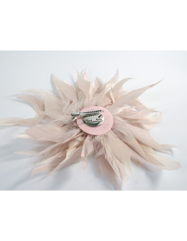 KWIAT Z PIÓR BROSZKA PRZYPINKA LOLITA AKCESORIA...