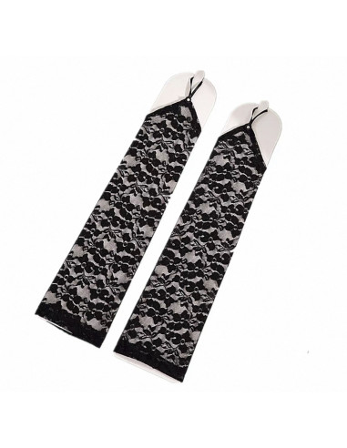 RĘKAWICZKI bez PALCÓW Z KORONKI KORONKA...