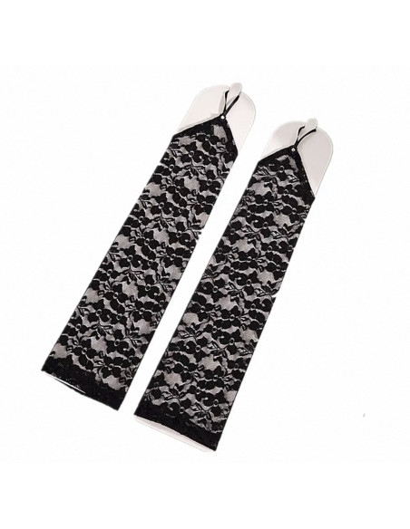 RĘKAWICZKI bez PALCÓW Z KORONKI KORONKA WIECZOROWE LOLITA AKCESORIA