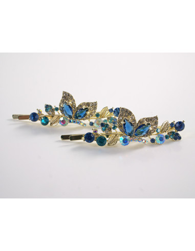 Wsuwka do włosów MOTYLKI   z kryształkami 2...