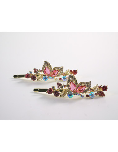 Wsuwka do włosów MOTYLKI   z kryształkami 2...